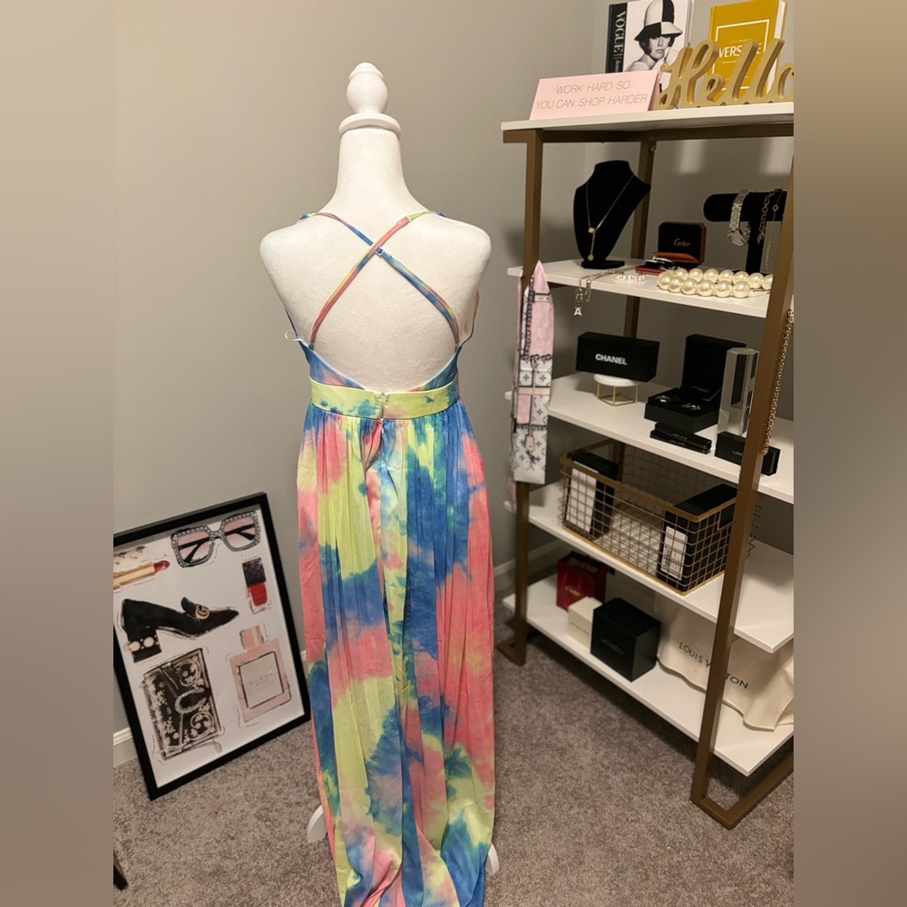 Fashion Nova  After The Storm Maxi Dress NWT Medium - Picture 8 of 12